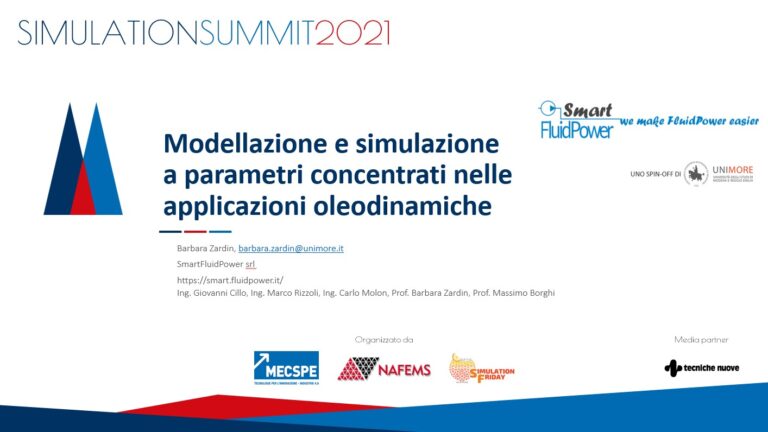 Scopri di più sull'articolo SmartFluidPower @Simulation Summit 2021
